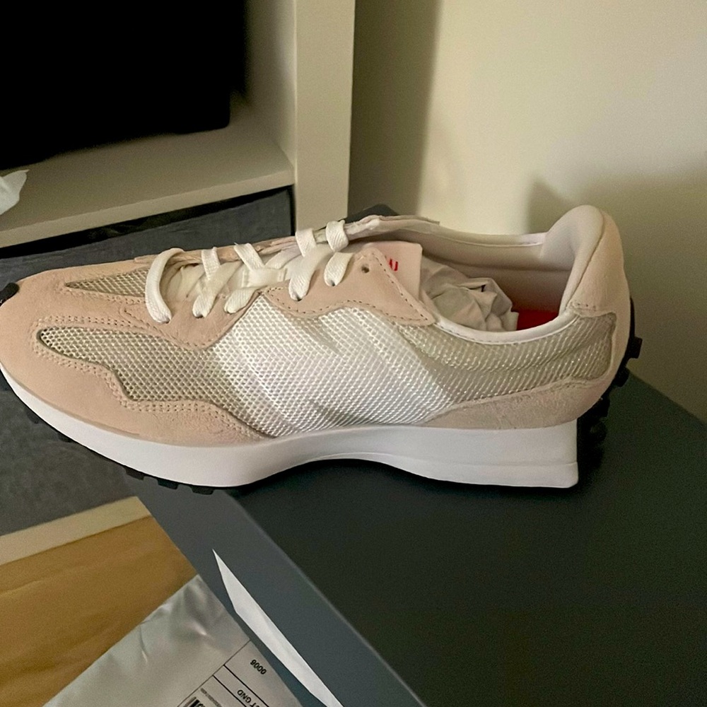 New mens 327 new balance-tan